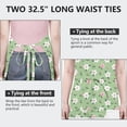 thumbnail image 6 of Pioneer Flower Floral Print Pattern Apron for Women and Men, Cotton Linen Waterproof with Pockets, Adjustable, 33x27 Inch for Kitchen, Gardening, BBQ, Salon, 6 of 6