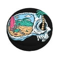 thumbnail image 2 of ZNDUO Beach Skull Pattern Spare Tire Cover, Universal Spare Tire Wheel Covers 15 inch, 2 of 8