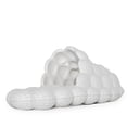 thumbnail image 5 of Wild Diva Unisex Non-Slip Bubble Cloud Lychee Waterproof Massage Reflexology Rubber Shower Slide Slippers Sandals-03-Beige (White, 10), 5 of 5