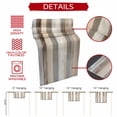 thumbnail image 5 of Brown Grey Short Table Runner 36 Inches Long,Abstract Neutral Textured Modern Minimalist Cotton Linen Table Runners Dresser Scarves,Tabletop Scarf Furniture Cover for Home Dinner Party Decor 13"x36", 5 of 8