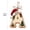 A, variant on Lypsnake Initial Letter Christmas Ornament, Acrylic Monogram Alphabet Hanging Ornament with Santa Hat & 2026 Print, Personalized Christmas Tree Pendant for Holiday Decor,O