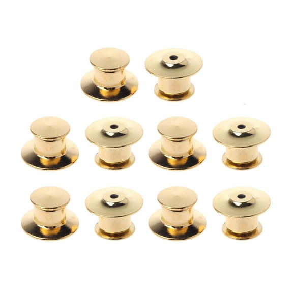 Giaone 10 Pieces/Set Metal Pins Keepers Pin Backs No Tool Required Safety Anti-lost