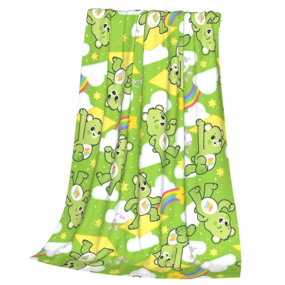 Care Bears Throw Blanket Cozy Plush Lightweight Warm Fuzzy Flannel Blanket Air Conditioning Blanket for Couch Sofa Bed Home Decor Gift 50x40