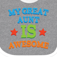 thumbnail image 4 of Inktastic My Great Aunt is Awesome Boys or Girls Baby Bib, 4 of 4