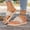 Beige, variant on Women's Rope Woven Flip Flops Straw Sole Non-Slip Lightweight Beach Sandals Comfortable Summer Slippers Plus Size Khaki 9