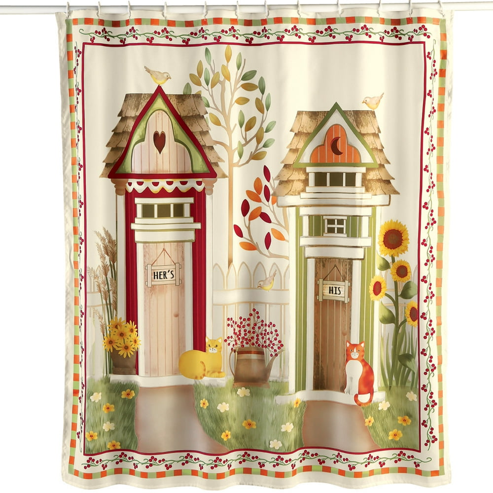 Country Outhouse Shower Curtain - Walmart.com - Walmart.com