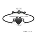 thumbnail image 4 of Heart Urn Bracelet for Ashes for Women Men Stainless Steel Cremation Jewelry Keepsake Holder Memorial Ash Bracelet for Loved One, 4 of 6