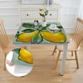 thumbnail image 2 of HAOXIT Spring Summer Rectangular, Lemon Eucalyptus Table Cover for Party Picnic Dinner Decor 52*52, 2 of 7