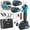 Electric Shear with 2 Batteries, Tool Box & Deluxe, variant on Brushless Cordless Pruning Shears with Digital Display, Electric Garden Shears with Precise Cutting & Safe Design for Fruit Tree Branch Trimming