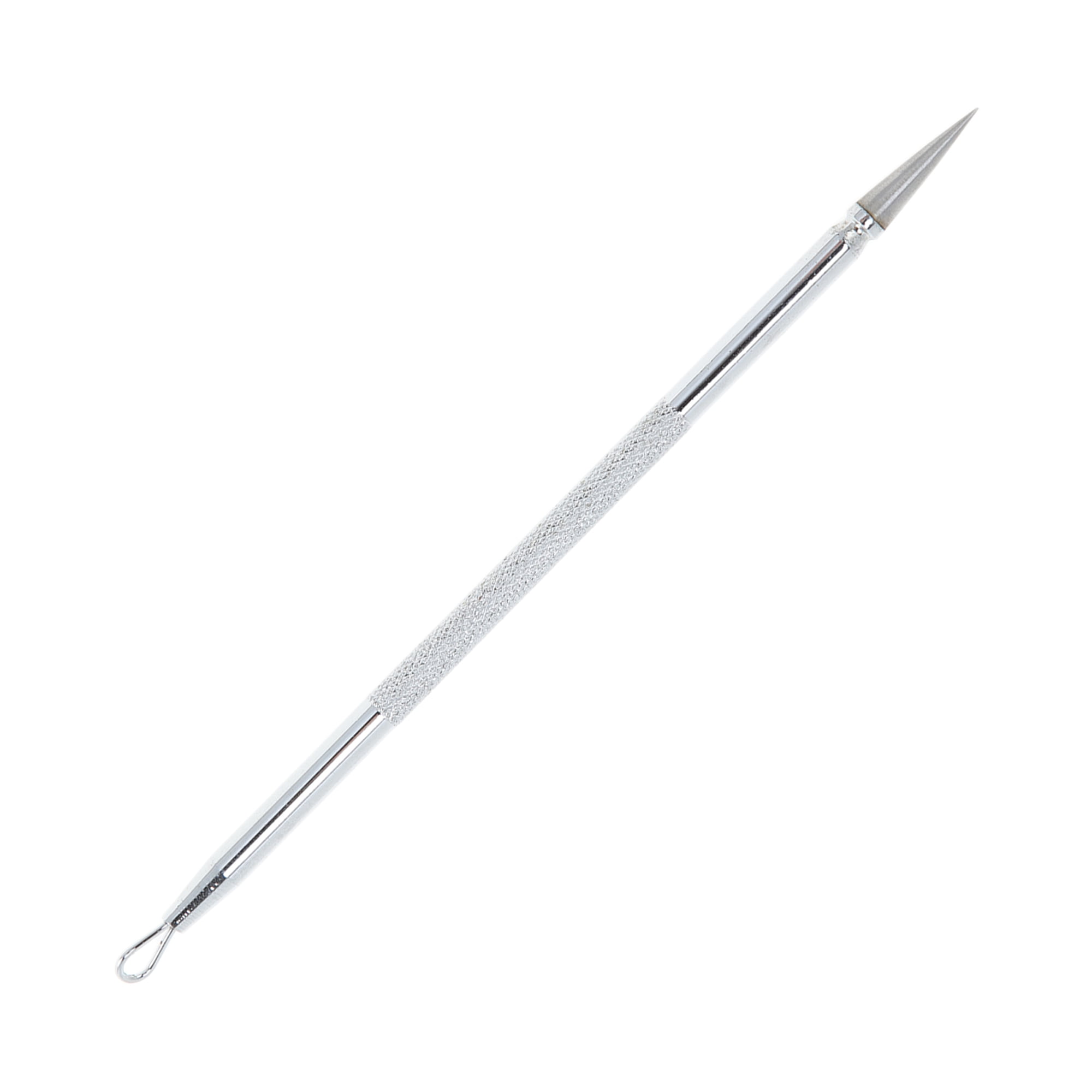 Unique Bargains 1pc Facial Double-Headed Pimple Extractor Tool for Skin Care Silver Tone