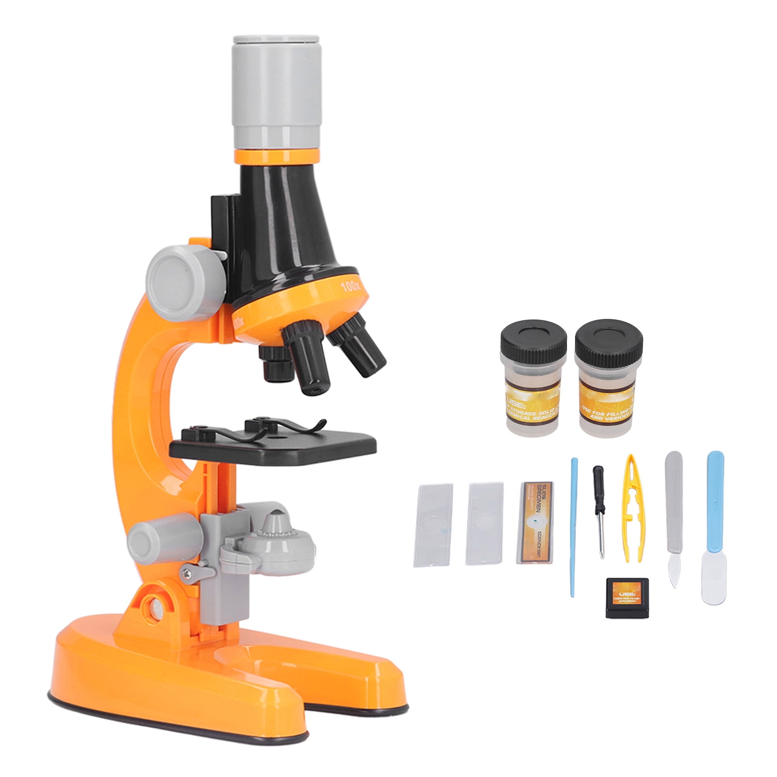 Microscopio de juguete educativo, kit de microscopio para niños, kit de ...