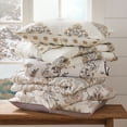 thumbnail image 4 of Levtex Home Pisa Twin Quilt Set, Grey and Taupe Floral Cotton Quilt, Twin - Reversible, 4 of 8