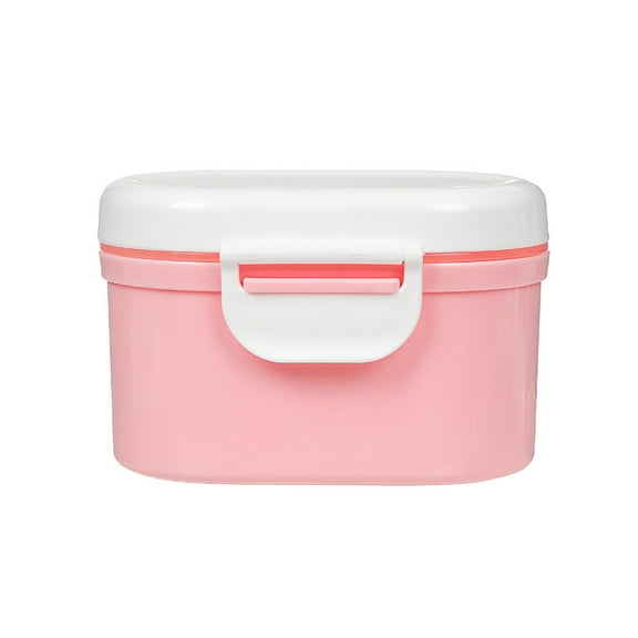 Portable Baby Formula Milk Powder Container with Spoon Leak-Proof Travel Snack Container BPA-Free PP Food Storage Box for Baby, Picnic Outdoor & Home Use