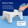 thumbnail image 4 of Squatty Potty, el Taburete Original para Baño, Altura, Blanco, 9 Pulgadas (Pack de 1), 4 of 14