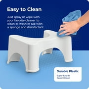 Squatty Potty 9 in Plastic Toilet Stool, White