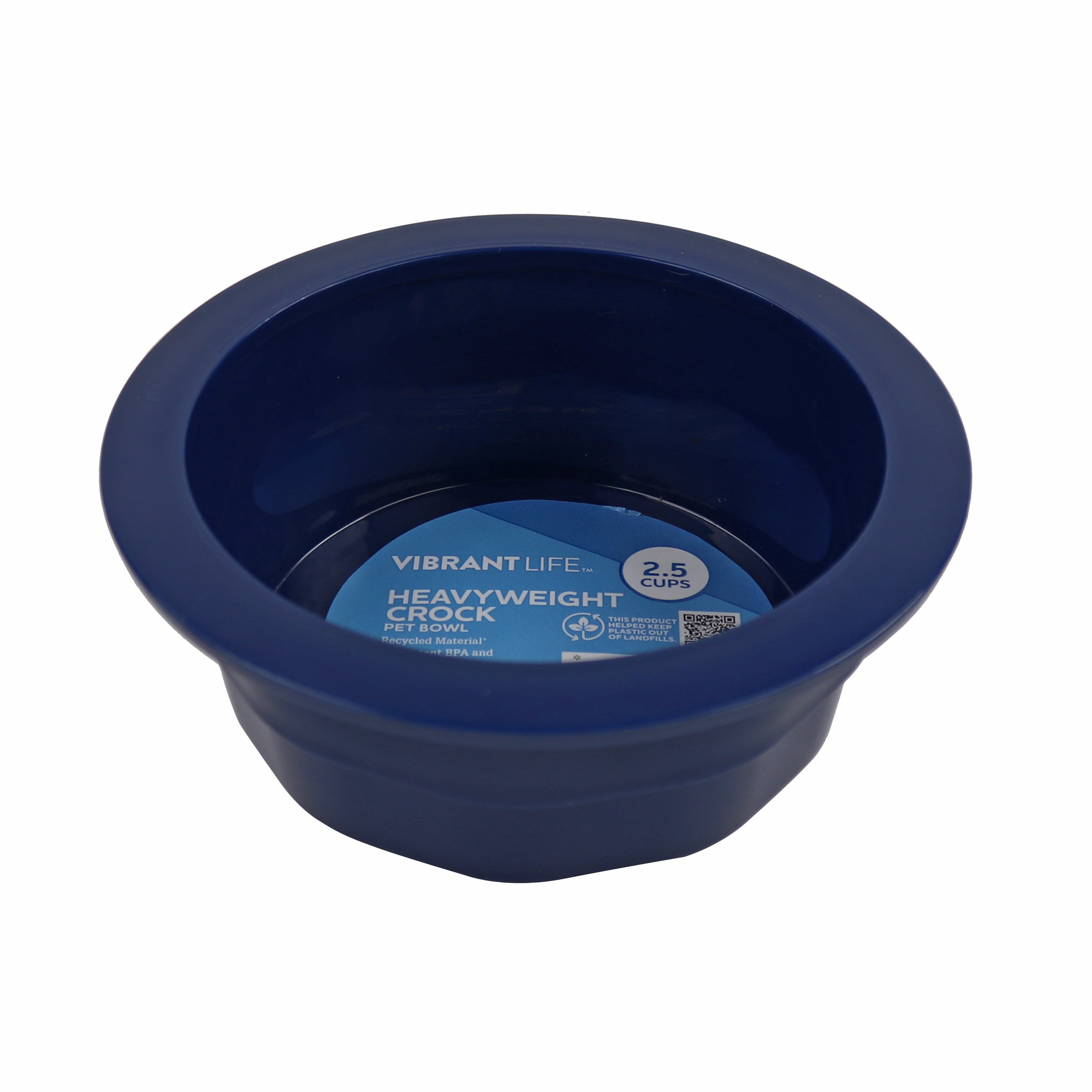 Vibrant Life Medium Heavyweight Plastic Crock Pet Feed & Water Bowl (20