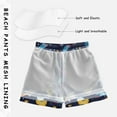 thumbnail image 5 of Space Theme Cartoon Planet Rocket Boys Swim Trunks Quick Dry Boy Swim Shorts for 3-14 Years, 5 of 8
