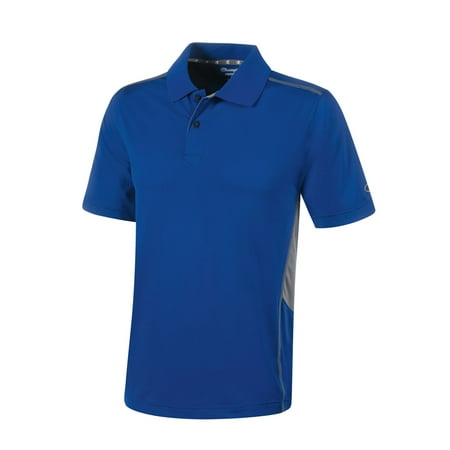 Champion Mens Prime Double Dry Polo, M, Athletic Royal/Stone Gray