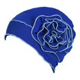 thumbnail image 1 of AMLESO For Ladies Solid Elastic Flower Hat Turban Chemo Cancer Hair Loss Cap Head Wrap blue, 1 of 8
