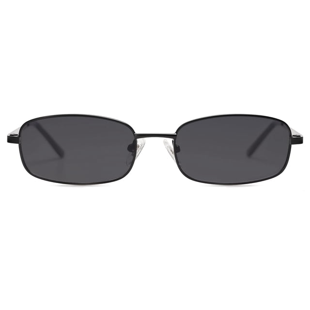 Gafas de sol SOJOS Y2k Narrow Rectangle SJ1187 Negro/Gris