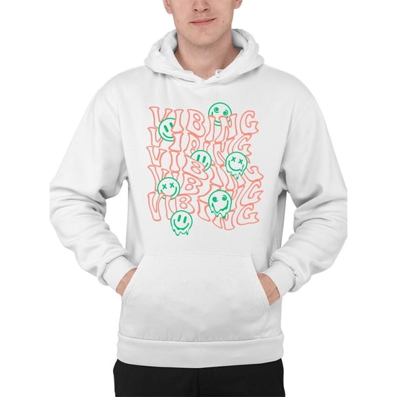 Vibrant Graphic Smile Hoodie Men's