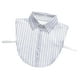 thumbnail image 3 of Collar falso desmontable a rayas, collar falso, solapa, blusa, camisa, gargantilla Blanco, 3 of 9