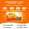 thumbnail image 4 of PROBAR - MEAL Bar, Wholeberry Blast - Natural Energy, Non-GMO, Gluten-Free, Plant-Based Protein, 12 Count, 4 of 5
