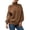 B, variant on Sweaters for Women Solid Turtleneck Cable Knit Preppy Style Thick Long Sleeve Tops Fall Winter Blouse Daily Wear