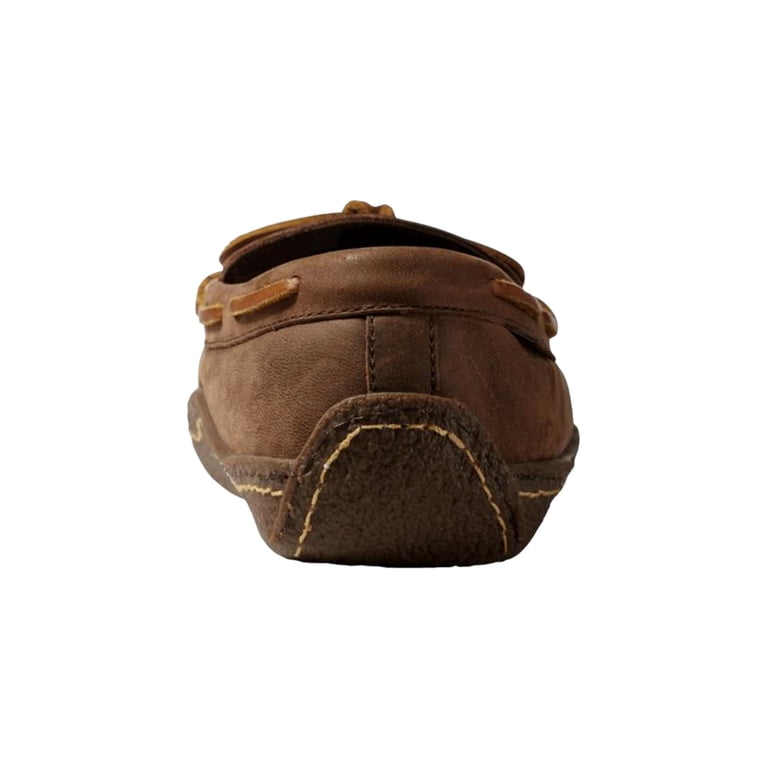 L.L.Bean Slipper Moc Flannel-Lined Acorn 212164-BRN Men display picture 1