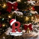 thumbnail image 5 of Adornos navideños, adornos navideños, regalos navideños, 26 letras, decoración para árbol de Navidad, adornos colgantes para árbol de Navidad, adornos navideños personalizados, decoración navideña, de, 5 of 6