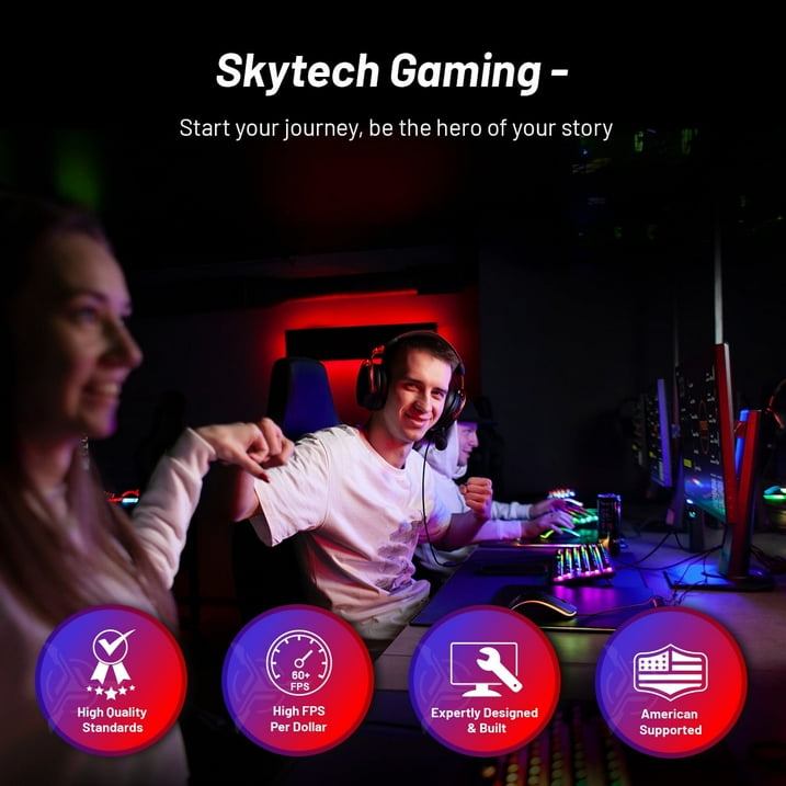 Skytech Chronos Mini Gaming PC Desktop INTEL Core i3 10105F INTEL Arc A380 500GB SSD 16GB RAM Windows 11