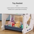 thumbnail image 6 of UNICOO® Kids Multifunction Study Table and Chair Set, Kids Art Easel with Bookshelf (Blue Penguin), 6 of 7
