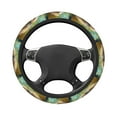 thumbnail image 5 of Cauagu Daisy Sleeping Sloth Print Car Steering Wheel Cover - Universal Car Accessory for Diverse Cars for Steering Wheel with a Diameter of 14.5"-15", 5 of 7