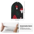 thumbnail image 2 of Yiaed Amanita Mushroom Print Winter Beanie for Men Women, Fleece Lined Beanie Soft Warm Knit Hat Ski Stocking Cuffed Ca, 2 of 6