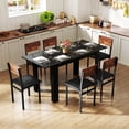 thumbnail image 2 of Costway Table à Manger Extensible 47 Pouces-62 Pouces pour 4 à 8 Personnes pour Salle à Manger Bureau à Domicile Noir, 2 of 10