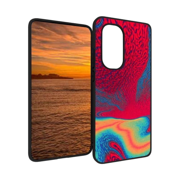 Compatible with Motorola Moto Edge 2022 Phone Case, Trippy-Psychedelic-10 Case Silicone Protective for Teen Girl Boy Case for Motorola Moto Edge 2022