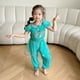 thumbnail image 3 of Vestido De Princesa Jazmín Ropa De Halloween Aladdin La Lámpara Mágica Disfraz Top + Pantalones De Cosplay Infantil, 3 of 4