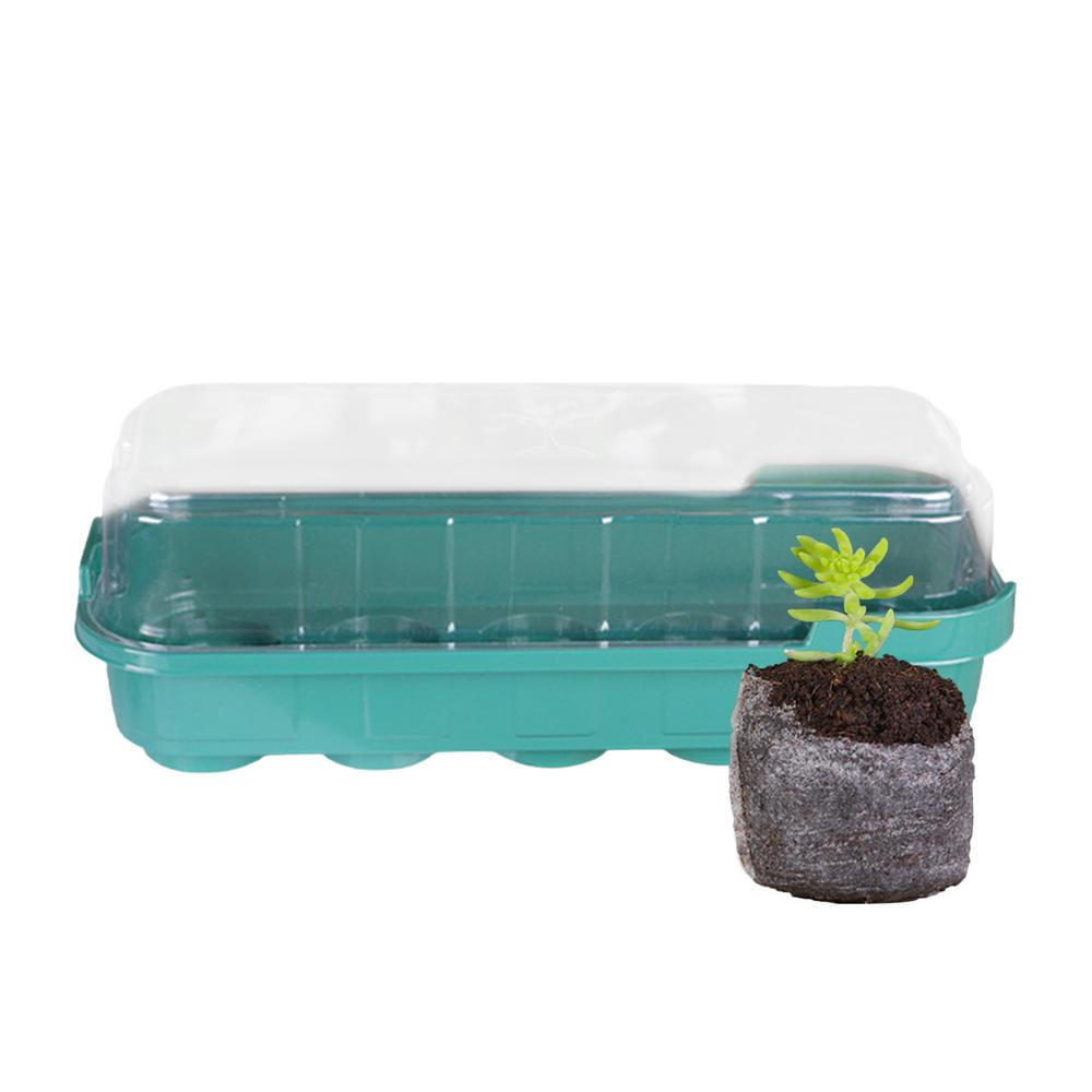 Yungwalm Reusable Seed Starter Tray 10 Cells Mini Plastic Indoor Seed