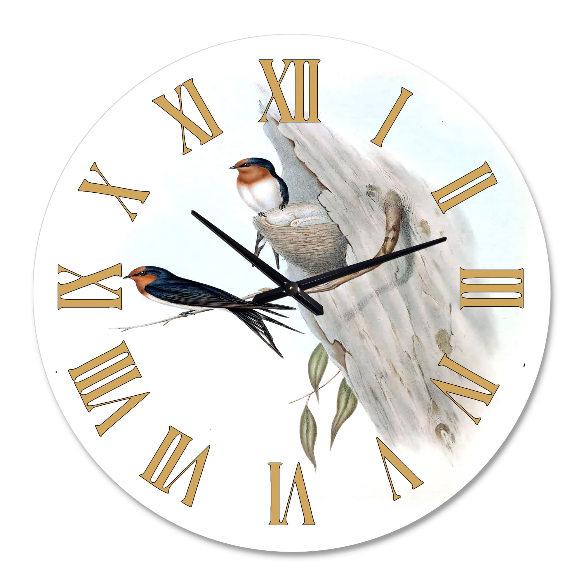 Designart 1 in Quartz Traditional Wall Clock