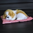thumbnail image 2 of Sleeping Dogs on Pad Doll Toy,Cute Mini Puppy on Pad Plush Toy with Woof Sounds, Hand Sized Stuffed Dog Decor for Boys Girls - Realistic Sleeping Puppy on Mat for Furni Decorations, 2 of 7