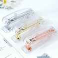 thumbnail image 3 of SUTENG Clear Acrylic Stapler, Spring Powered Stationery, Desk Supplies Accessories, Manual Stapler Medium-Sized Stapler Office Student Teacher Office Clerks, 3 of 5