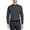 Steel Grey, variant on Mens Interlock Knit Mock Turtleneck Long Sleeve Shirt Soft Cotton Blend Comfortable Fit