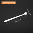 thumbnail image 2 of Uxcell 5Pack 150 Milligram Teaspoon Micro Scoops Mini Measuring Spoons, White, 2 of 7