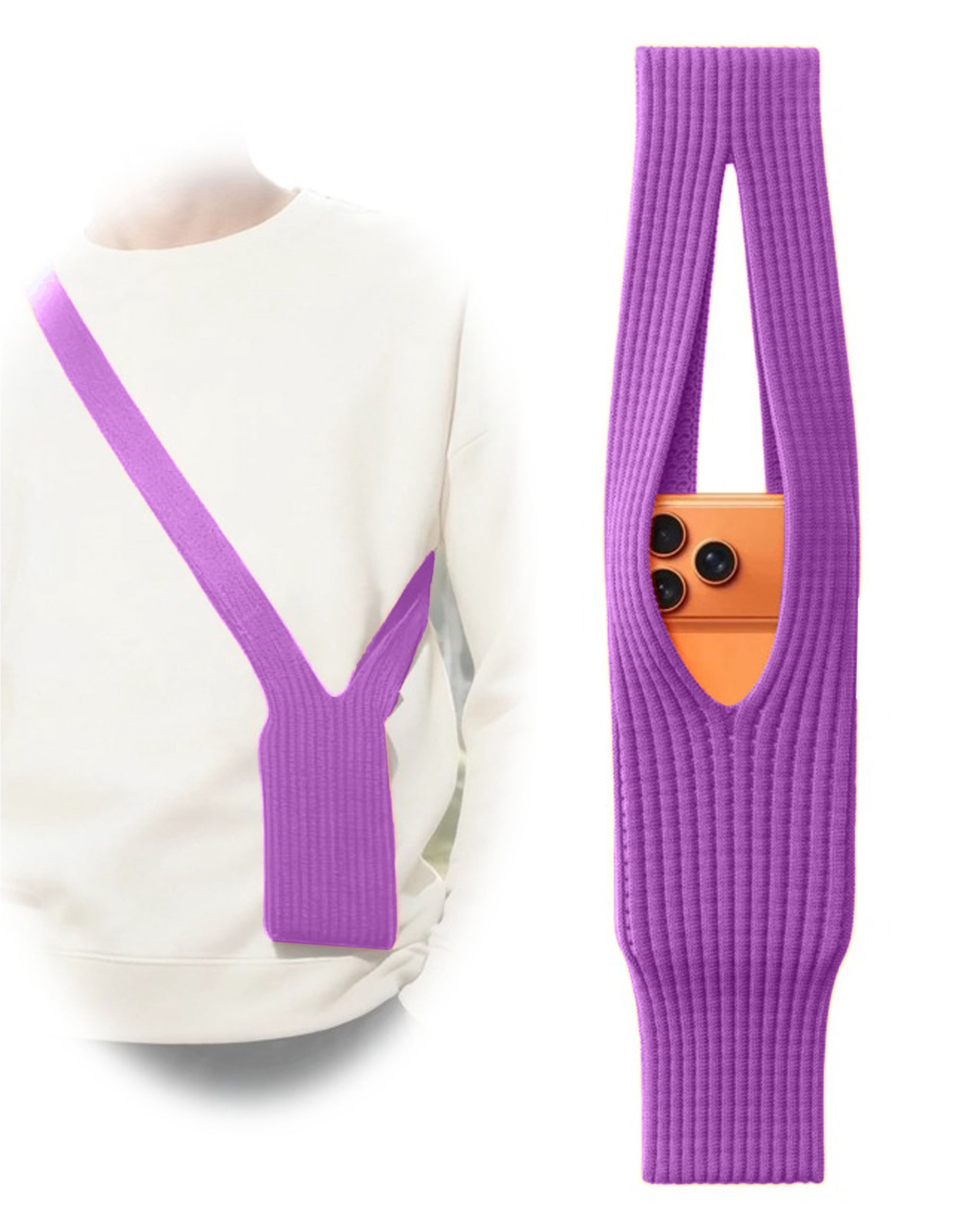 Long ComfortFlex Mobile Sleeve - Purple