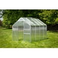 thumbnail image 2 of Aluminum Greenhouse For Outdoors By Outdoor Heights- Medium Size Portable Greenhouse For Backyard & Patio - Sunroom Grow Tent - Heavy Duty Clear Walk-in Garden Green House - 6' x 8', 2 of 6