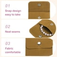 thumbnail image 4 of Uxcell 6 Pcs Bolsas de Joyería de Terciopelo con Botón a Presión 3x3.9 Pulgadas, Amarillo, 4 of 7