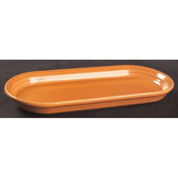 Open Box Homer Laughlin Fiesta Tangerine (Intro 2003) Bread Tray 3721322