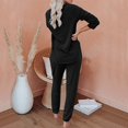 thumbnail image 3 of FIOPHY Womens 2 Piece Outfits Casual Sets Long Sleeve Tops and Jogger Sweatpants Sweats Suits Loungewear Pajama Set, 3 of 6