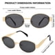 thumbnail image 5 of Gafas de Sol Retro Ovaladas DIMENSIP Doradas de Metal para Hombre y Mujer, 5 of 5