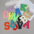 thumbnail image 2 of 26 English Alphabet Embroidered Patches Multi-color Embroidered Name Stickers, 2 of 4
